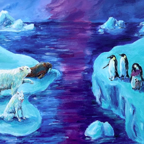 Los animales del polo norte se reúnen con los del polo sur